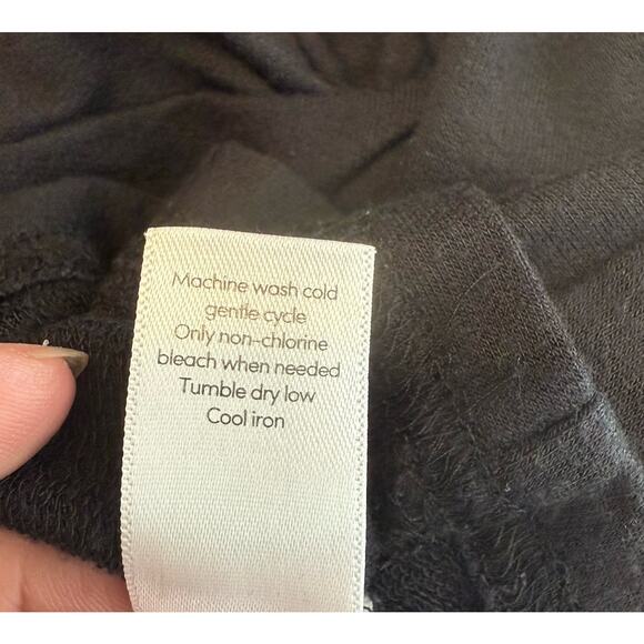 Athleta Nirvana Twist Front Top Sz MED Black Loungewear Athleisure Soft Tunic - Picture 8 of 11